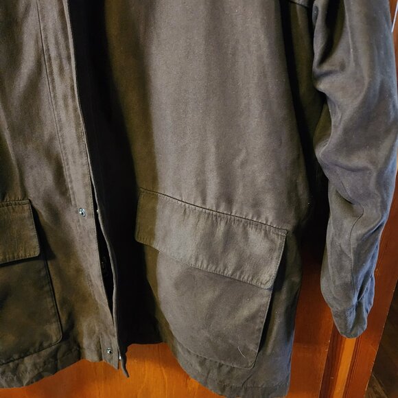 Men's Large Jos. A. Bank Brown Full Zip Overcoat Removable Liner - Picture 5 of 10